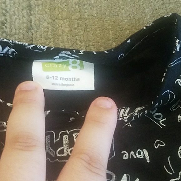 Black dress with words - Picture 2 of 2